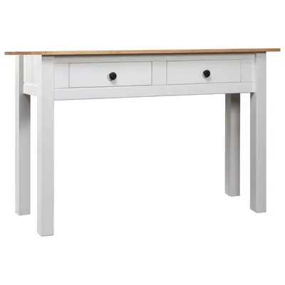 Gossi masa consola, alb, 100x40x72 cm, lemn masiv de pin, gama panama
