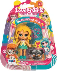 Mini păpușă RS Toys Lovely Girls - Cu păr blond și accesorii