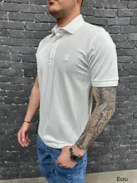 Tricou Slim 2.y.premium Polo Off-White Tsas444(6329-2) (mărime: M)