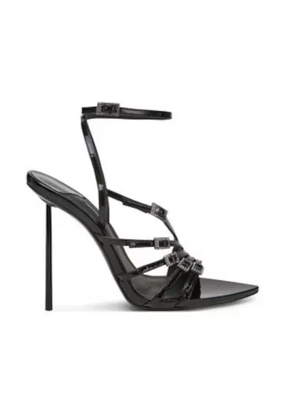 Sandale de dama - 305166968 - piele naturala - toc inalt - negru