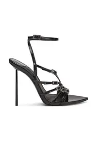 Sandale de dama - 305166968 - piele naturala - toc inalt - negru -