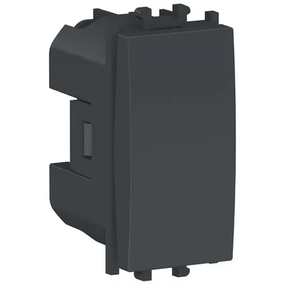 Intrerupator cu revenire 1 modul Schneider Easy Styl LMR0120003, negru