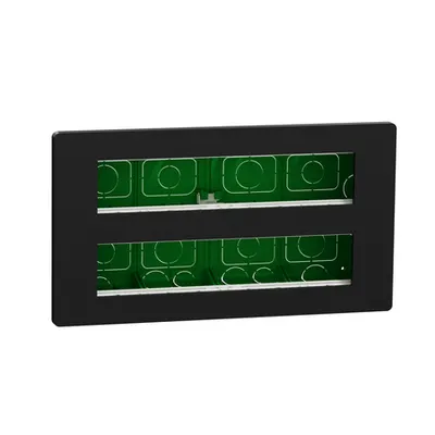 New Unica - statie de lucru - incastrat - 2 x 10 module - antibacterian - antracit
