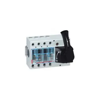 Separator rotativ cu fuzibile - 100 A - 4P - front handle, negru - 9 module