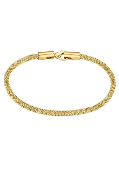 Bratara din plasa placata cu aur de 14K - Auriu