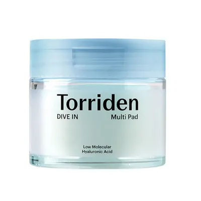 Dischete hidratante Hyaluronic Acid Dive In Multi Pad, 80 bucati, Torriden
