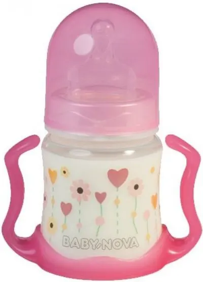 Baby Nova Sticlă de plastic 150 ml. , roz