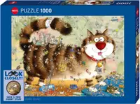 Puzzle Heye din 1000 piese - Aruncă o privire atentă la pisică