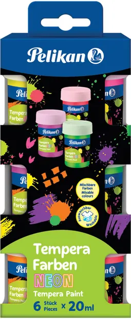Vopsele tempera Pelikan - 6 x 20 ml
