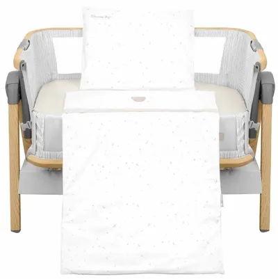 KikkaBoo Dream Big Set de dormit pentru pătuț mini cu 3 piese, bej