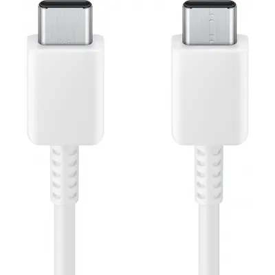 Cablu Date si Incarcare USB-C - USB-C Samsung EP-DA705BWE, 25W, 1m, Alb GP-TOU021RFBWW