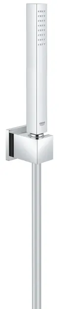 Set para de dus Grohe Euphoria Cube Stick 27703000, universala, 1/2 inch, suport, furtun 1.25 m, 1 pulverizare, Crom