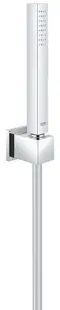 Set para de dus Grohe Euphoria Cube Stick 27703000, universala, 1/2 inch, suport, furtun 1.25 m, 1 pulverizare, Crom