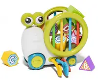 Jucărie educativă de împins Raya Toys – Melc, verde