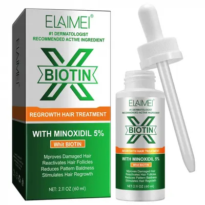 Tratament pentru Cresterea si Regenerarea Parului cu Minoxidil si Biotina, 60 ml