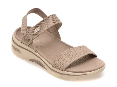 Sandale SKECHERS gri, GO WALK ARCH FIT 2.0, din material textil