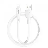 Cablu Date si Incarcare USB-A - Lightning BWOO X329L, 15W, 1m, Alb