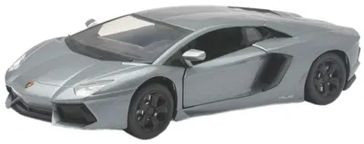 Mașină din metal Newray - Lamborghini Aventador, gri, 1:24