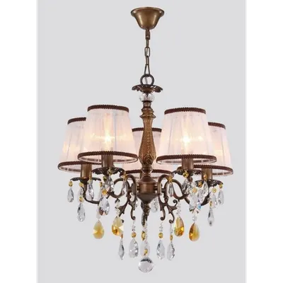 Lampa Cannella,5 becuri dulie E14, 230V,D.50cm, H.54 cm,Bronz