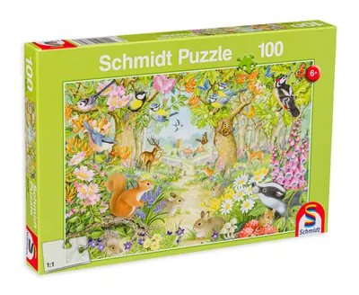 Puzzle Schmidt din 100 de piese - Animal in The Forest