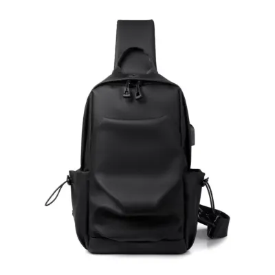 Geanta pentru barbati, Thalion GT3738, port USB, Negru