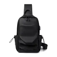 Geanta pentru barbati, Thalion GT3738, port USB, Negru