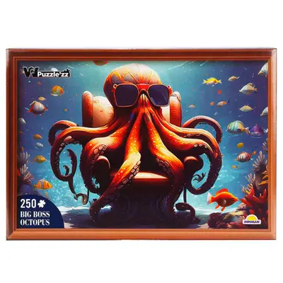 Puzzle Witty Puzzlezz, Caracatita cu ochelari, 250 piese