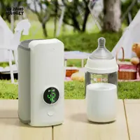 Incalzitor portabil pentru biberoane cu baterie 6000mAh reglaj temperatura 37-55°C incarcare USB