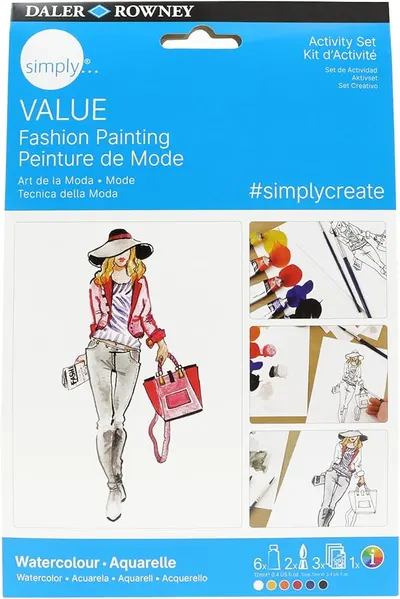 Set de pictură cu vopsele acuarelă Daler-Rowney Simply - Fashion