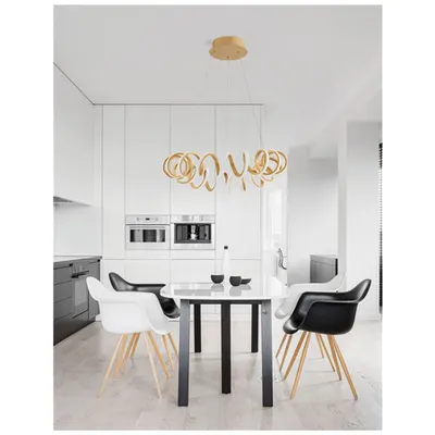 Lampa suspendata ZINIA Nisipiu Auriu Aluminiu & Silicone LED 45 Wat 230 Volt 3375Lm 3000K IP20