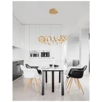 Lampa suspendata ZINIA Nisipiu Auriu Aluminiu & Silicone LED 45 Wat 230 Volt 3375Lm 3000K IP20