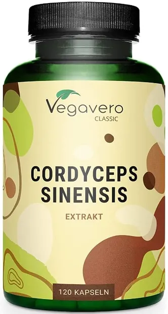 Cordyceps Sinensis Extrakt, 500 mg, 120 capsule, Vegavero