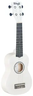 Ukulele soprano Stagg - US-White, cu husă, alb