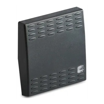 Tasta intrerupator, simpla, 2 module, cu iluminat, gri