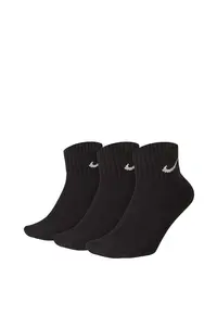Sosete unisex 3PPK Value Cotton Quarter - Alb/Negru