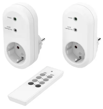 Set contacte Hama - 223581, cu telecomandă, albe