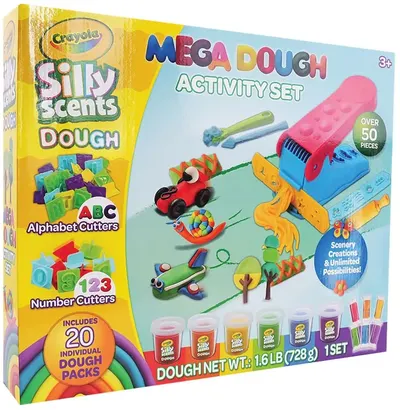 Set creativ cu plastilină Crayola - Mega Dough, 50+ piese