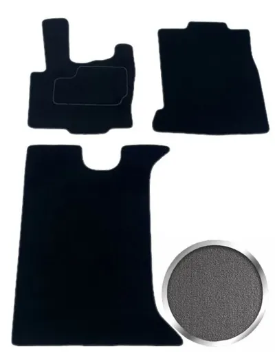 Covor podea MAMMOOTH Velours, 1 buc., set, culoare gri, potrivit AUDI A6 C8 02.18