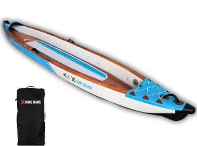 Canoe-kayak gonflabil pentru 3 persoane dropstitch 490 x 85 x 42 cm K-BLUE