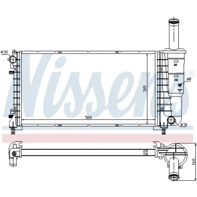 Radiator, racire motor NISSENS 61923