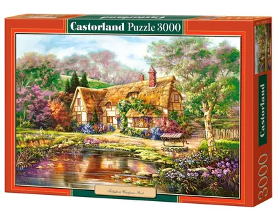 Puzzle Castorland din 3000 de piese - Amurg peste lacul din Woodgreen