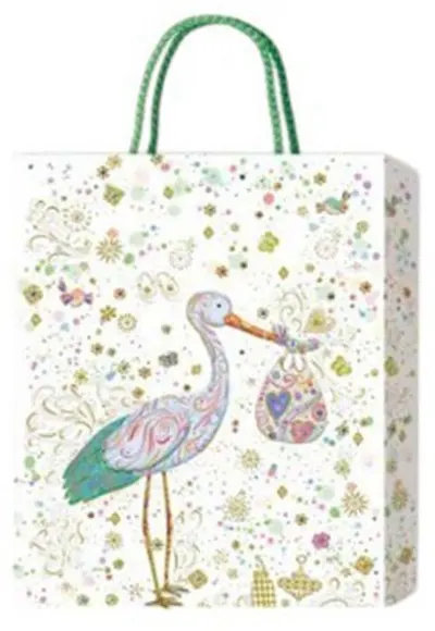 Pungă de cadou Barză - 31 х 42 х 12 cm