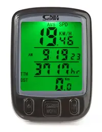 Kilometraj digital bicicleta SD 563A cu fir 25 functii afisaj temperatura ora comparator