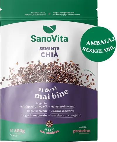 Seminte de chia, 500g, SanoVita