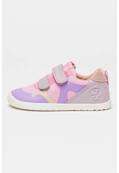 Pantofi sport low-cut cu velcro - pentru primii pasi - Violet/Roz