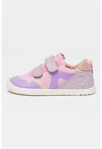 Pantofi sport low-cut cu velcro - pentru primii pasi - Violet/Roz