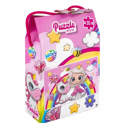 Puzzle 30 piese 29x18cm Unicorn
