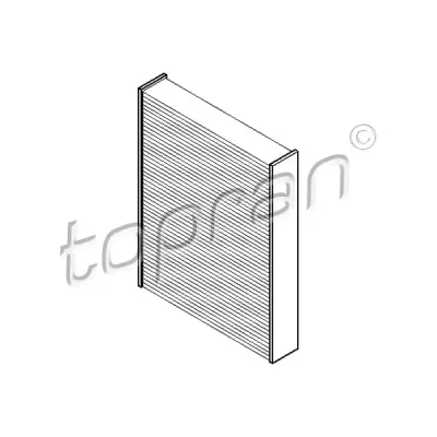 Filtru, aer habitaclu TOPRAN 301 763