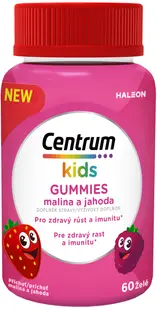 Centrum Kids Gummies, căpșuni și zmeură, 60 tablete de jeleu