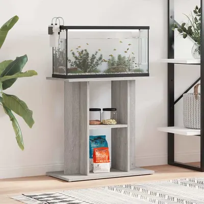 vidaXL Suport pentru acvariu, gri, Sonoma, 60x30x60 cm, lemn stratificat